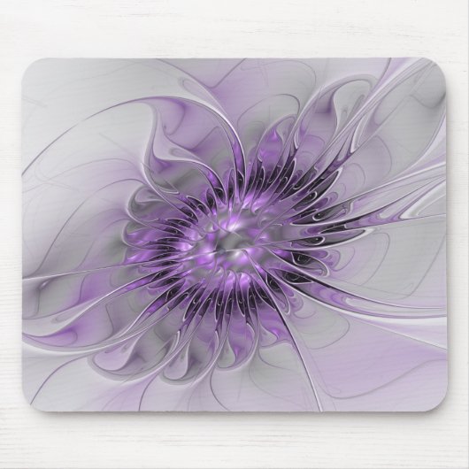 Lavender Flower Dream Modern Abstract Fractal Art Muismat (Voorkant)