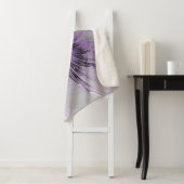 Lavender Flower Dream Modern Abstract Fractal Art Sherpa Deken (In situ)