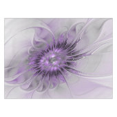 Lavender Flower Dream Modern Abstract Fractal Art Tafelkleed (Voorkant (Horizontaal))