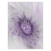 Lavender Flower Dream Modern Abstract Fractal Art Tafelkleed (Voorkant)