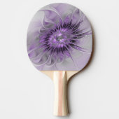 Lavender Flower Dream Modern Abstract Fractal Art Tafeltennisbatje (Achterkant)