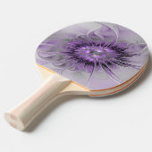 Lavender Flower Dream Modern Abstract Fractal Art Tafeltennisbatje (Voorkant Gekanteld)