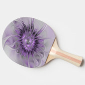 Lavender Flower Dream Modern Abstract Fractal Art Tafeltennisbatje (Zijkant)