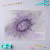 Lavender Flower Dream Modern Abstract Fractal Art Tissuepapier (Craft)