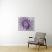 Lavender Flower Dream Modern Abstract Fractal Art Wandkleed (In Situ (horizontaal))