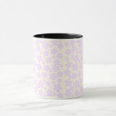 Lavender Flower Pattern Mug Mok (Midden)