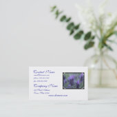 Lavender Flower Photo Visitekaartje (Staand voorkant)