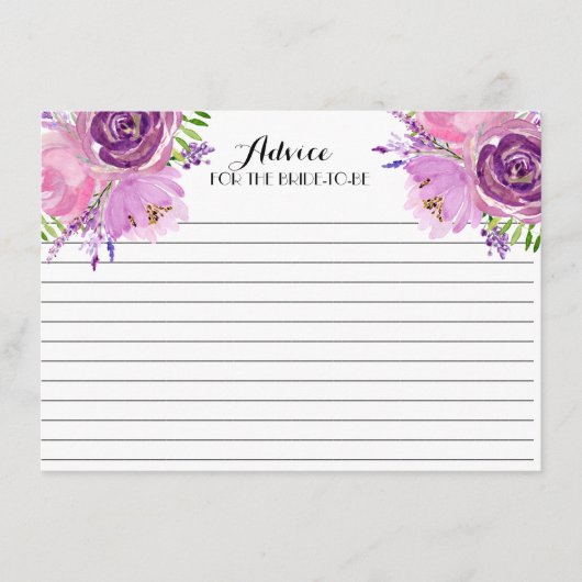 Lavender FLowers Beauful Floral Advice Kaarten (Voorkant)