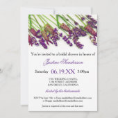 Lavender Flowers - Bridal Shower Invitation Kaart (Voorkant)
