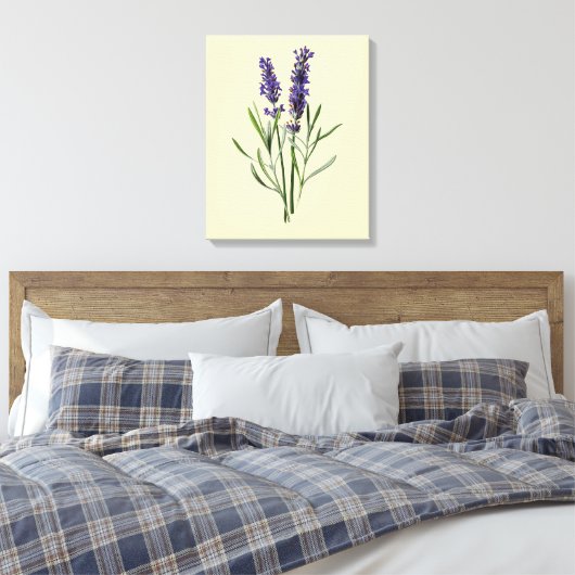 Lavender Flowers Canvas Afdruk (Insitu (Slaapkamer))