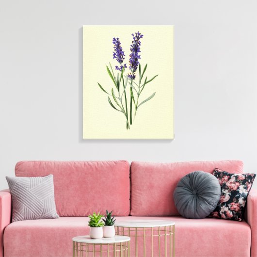 Lavender Flowers Canvas Afdruk (Insitu (Woonkamer))