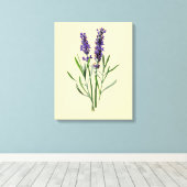 Lavender Flowers Canvas Afdruk (Insitu (Houten vloer))