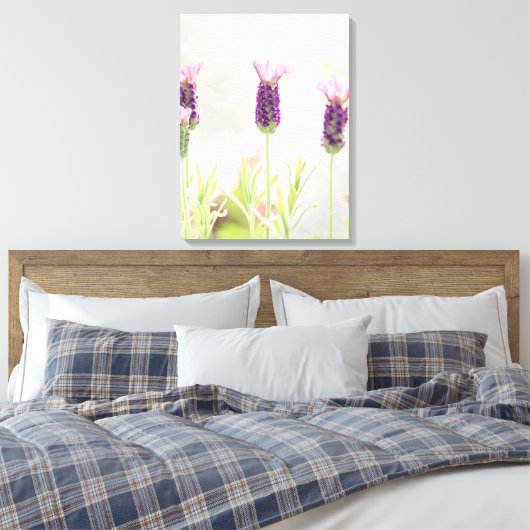 Lavender Flowers Canvas Afdruk (Insitu (Slaapkamer))