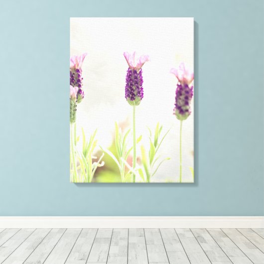 Lavender Flowers Canvas Afdruk (Insitu (Houten vloer))