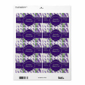 Lavender Flowers Cosmetics Jar Label (Full Sheet)