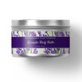 Lavender Flowers Cosmetics Jar Label