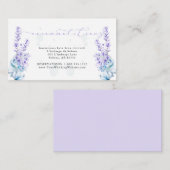 Lavender Flowers Dusty Blue Guest Accommodations Informatiekaartje (Voorkant / Achterkant)