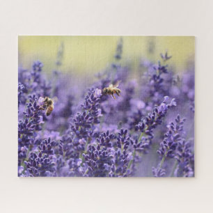 Lavender Flowers en bijen Legpuzzel