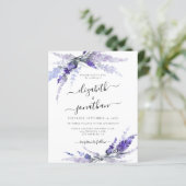 Lavender Flowers Floral Lila Budget Mauve Wedding (Staand voorkant)