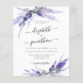 Lavender Flowers Floral Lila Budget Mauve Wedding (Voorkant)