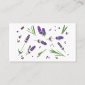 Lavender Flowers geïsoleerd op witte achtergrond Visitekaartje (Achterkant)