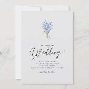 lavender Flowers Handwriting Style Weddenschap