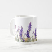Lavender Flowers Koffiemok (Voorkant links)