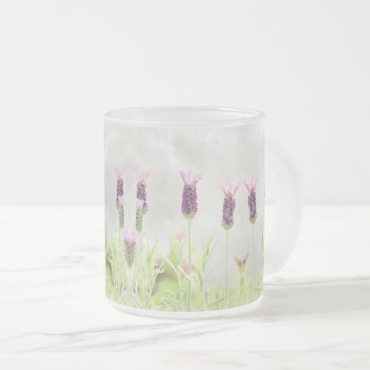 Lavender Flowers Matglas Koffiemok (Voorkant rechts)
