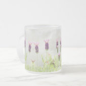 Lavender Flowers Matglas Koffiemok (Voorkant links)