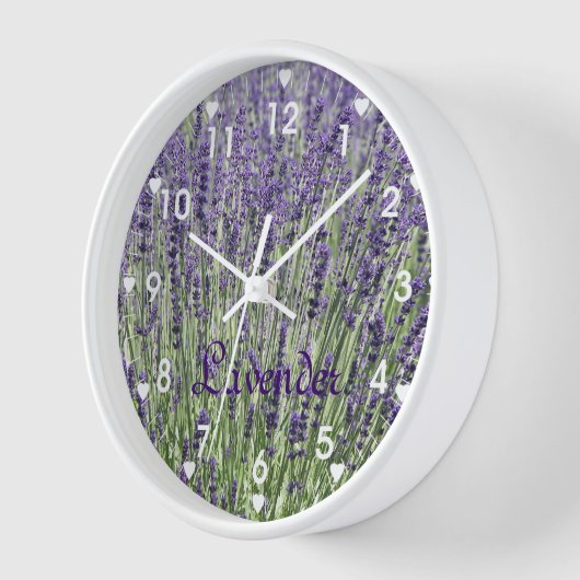 Lavender Flowers met Heart Symbols Floral (Hoek)