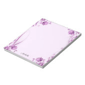  Lavender Flowers Notitieblok JOUW TEKST (Linkerzijde)