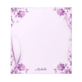  Lavender Flowers Notitieblok JOUW TEKST (Voorkant)