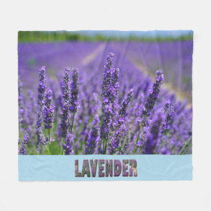 Lavender Flowers Paarse Floral Fleece Deken