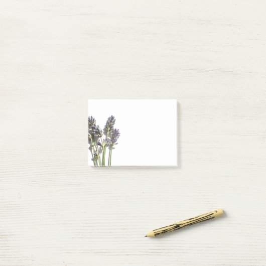 Lavender Flowers Post-it® notes (Op bureau)