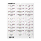 Lavender Flowers Return Address Label (Full Sheet)