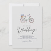 lavender Flowers Rustic Bicycle Wedding (Voorkant)