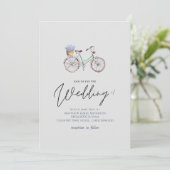  lavender Flowers Rustic Bicycle Wedding (Staand voorkant)