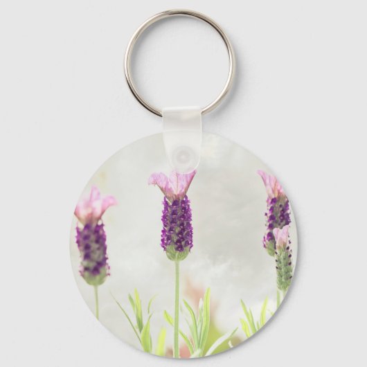 Lavender Flowers Sleutelhanger (Voorkant)