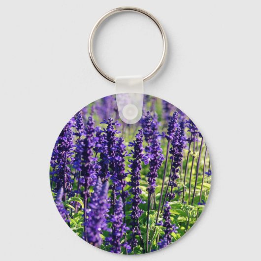 Lavender Flowers Sleutelhanger (Voorkant)