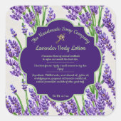 Lavender Flowers Soap and Cosmetics Label - 1 (Voorkant)