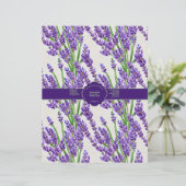 Lavender Flowers Soap Wrap (Staand voorkant)