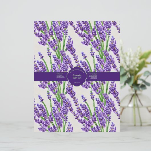 Lavender Flowers Soap Wrap (Staand voorkant)