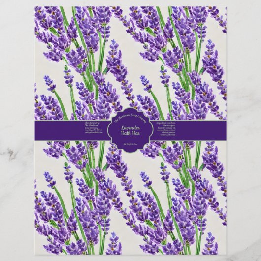 Lavender Flowers Soap Wrap (Voorkant)
