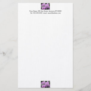 Lavender Flowers Stationery Briefpapier
