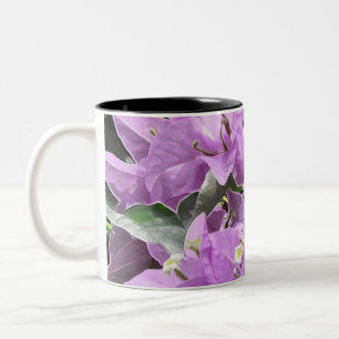 Lavender Flowers Tweekleurige Koffiemok