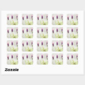 Lavender Flowers Vierkante Sticker (Vel)