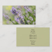 Lavender Flowers. Visitekaartje (Voorkant / Achterkant)