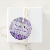 Lavender Flowers Weddenschap Bedankjes Labels (In situ)