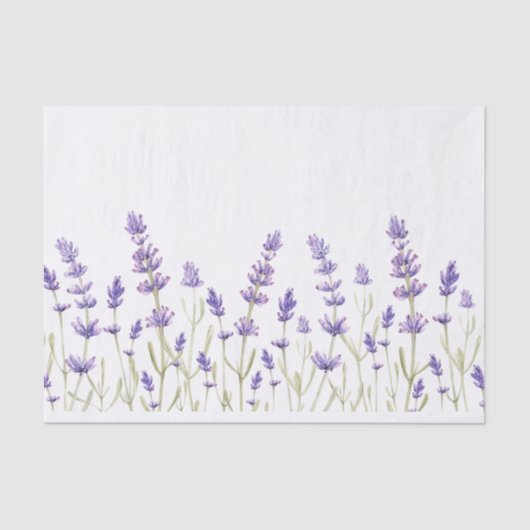 Lavender Flowers Wrapping Tissuepapier (Voorkant)