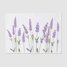 Lavender Flowers Wrapping Weefselpapier Tissuepapier